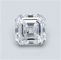 Natural Diamond 1.01 Carats, Asscher with  Cut, D Color, VS1 Clarity and Certified by GIA