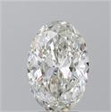 Natural Diamond 4.02 Carats, Oval with  Cut, I Color, SI1 Clarity and Certified by GIA