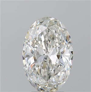 Picture of Natural Diamond 4.02 Carats, Oval with  Cut, I Color, SI1 Clarity and Certified by GIA