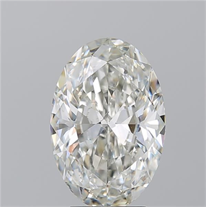 Picture of Natural Diamond 4.02 Carats, Oval with  Cut, I Color, SI1 Clarity and Certified by GIA