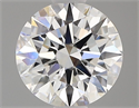 Lab Grown Diamond 1.01 Carats, Round with Ideal Cut, E Color, VS1 Clarity and Certified by IGI