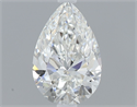 Diamante Natural 0.41 quilates, De pera , Color G, claridad VVS2 y certificado GIA