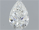 Natural Diamond 0.41 Carats, Pear with  Cut, G Color, VVS2 Clarity and Certified by GIA