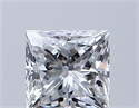 Diamante Natural 0.39 quilates, Princesa , Color D, claridad VS2 y certificado GIA