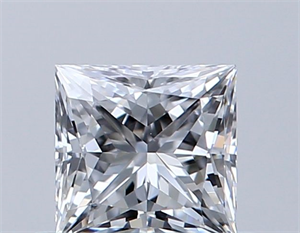 Foto Diamante Natural 0.39 quilates, Princesa , Color D, claridad VS2 y certificado GIA de