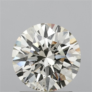 Picture of Natural Diamond 1.61 Carats, Round with Excellent Cut, M Color, SI1 Clarity and Certified by GIA