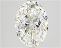 Natural Diamond 2.01 Carats, Oval with  Cut, G Color, VVS2 Clarity and Certified by GIA