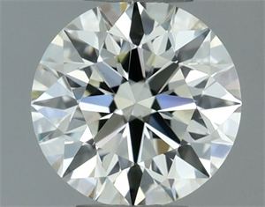 Picture of Natural Diamond 0.51 Carats, Round with Excellent Cut, L Color, VVS1 Clarity and Certified by GIA