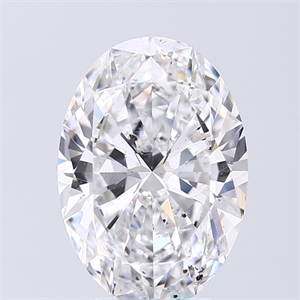 Foto Diamante Natural 3.51 quilates, Ovalado , Color D, claridad SI2 y certificado GIA de