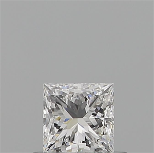 Picture of Natural Diamond 0.50 Carats, Princess with  Cut, E Color, VVS2 Clarity and Certified by GIA