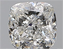 Diamante Natural 1.00 quilates, Del cojín , Color F, claridad VS2 y certificado GIA