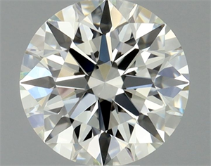 Picture of Natural Diamond 0.43 Carats, Round with Excellent Cut, J Color, VVS2 Clarity and Certified by GIA