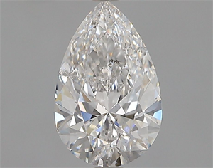 Picture of Natural Diamond 0.71 Carats, Pear with  Cut, E Color, SI2 Clarity and Certified by GIA