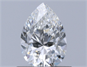 Diamante Natural 0.70 quilates, De pera , Color F, claridad VS2 y certificado GIA