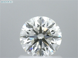 Picture of Natural Diamond 0.95 Carats, Round with Excellent Cut, H Color, VVS2 Clarity and Certified by GIA