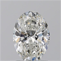 Natural Diamond 1.50 Carats, Oval with  Cut, H Color, SI2 Clarity and Certified by GIA