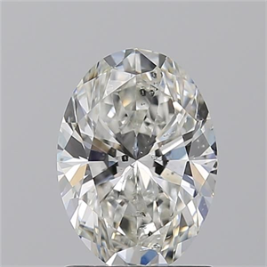 Picture of Natural Diamond 1.50 Carats, Oval with  Cut, H Color, SI2 Clarity and Certified by GIA