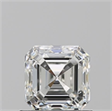 Diamante Natural 0.91 quilates, Asscher , Color I, claridad IF y certificado GIA