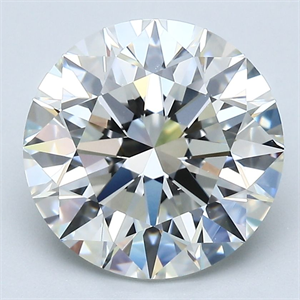 Picture of Natural Diamond 4.20 Carats, Round with Excellent Cut, I Color, VS1 Clarity and Certified by GIA
