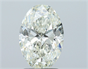 Natural Diamond 2.00 Carats, Oval with  Cut, K Color, SI2 Clarity and Certified by GIA