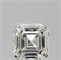 Natural Diamond 0.90 Carats, Asscher with  Cut, K Color, VS2 Clarity and Certified by GIA