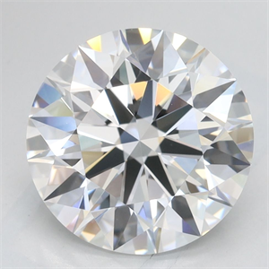 Picture of Lab Grown Diamond 3.39 Carats, Round with Excellent Cut, D Color, VVS1 Clarity and Certified by GIA