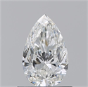 Natural Diamond 0.70 Carats, Pear with  Cut, H Color, VS2 Clarity and Certified by GIA