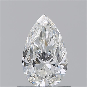 Picture of Natural Diamond 0.70 Carats, Pear with  Cut, H Color, VS2 Clarity and Certified by GIA