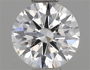 Picture of Natural Diamond 0.58 Carats, Round with Excellent Cut, E Color, I1 Clarity and Certified by GIA