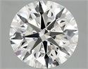 Lab Grown Diamond 2.40 Carats, Round with Excellent Cut, E Color, VVS2 Clarity and Certified by IGI
