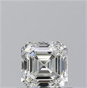 Natural Diamond 0.71 Carats, Asscher with  Cut, I Color, VVS2 Clarity and Certified by GIA