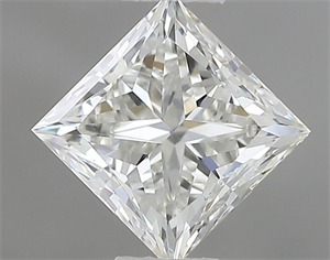 Picture of Natural Diamond 0.74 Carats, Princess with  Cut, H Color, VVS1 Clarity and Certified by IGI