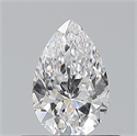 Diamante Natural 0.50 quilates, De pera , Color D, claridad VVS1 y certificado GIA