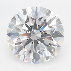 Picture of Lab Grown Diamond 3.33 Carats, Round with Ideal Cut, D Color, IF Clarity and Certified by IGI