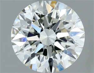 Picture of Natural Diamond 0.73 Carats, Round with Excellent Cut, I Color, VVS2 Clarity and Certified by IGI
