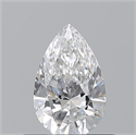 Natural Diamond 0.51 Carats, Pear with  Cut, E Color, VS2 Clarity and Certified by GIA