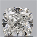 Natural Diamond 0.91 Carats, Cushion with  Cut, H Color, VVS1 Clarity and Certified by GIA