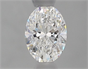 Natural Diamond 0.51 Carats, Oval with  Cut, E Color, SI2 Clarity and Certified by GIA