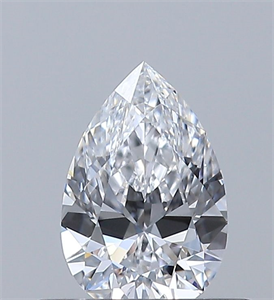 Picture of Natural Diamond 0.40 Carats, Pear with  Cut, D Color, VS2 Clarity and Certified by GIA