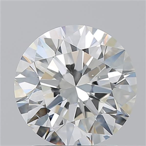 Picture of Natural Diamond 2.01 Carats, Round with Excellent Cut, H Color, VS2 Clarity and Certified by GIA