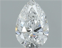 Natural Diamond 0.40 Carats, Pear with  Cut, D Color, VS2 Clarity and Certified by GIA