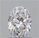 Natural Diamond 0.60 Carats, Oval with  Cut, D Color, VS2 Clarity and Certified by GIA
