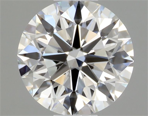 Picture of Natural Diamond 0.43 Carats, Round with Excellent Cut, F Color, VVS1 Clarity and Certified by GIA