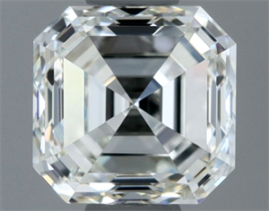 Picture of Natural Diamond 1.00 Carats, Asscher with  Cut, H Color, VVS2 Clarity and Certified by IGI