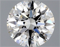 Natural Diamond 0.50 Carats, Round with Excellent Cut, H Color, VS1 Clarity and Certified by GIA