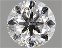Natural Diamond 0.94 Carats, Round with Fair Cut, F Color, SI2 Clarity and Certified by HRD