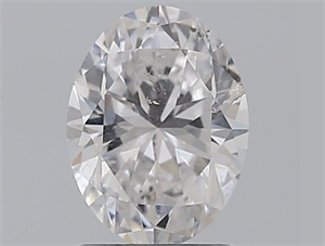 Foto Diamante Natural 1.61 quilates, Ovalado , Color D, claridad SI2 y certificado HRD de