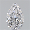 Natural Diamond 0.70 Carats, Pear with  Cut, D Color, VS1 Clarity and Certified by GIA
