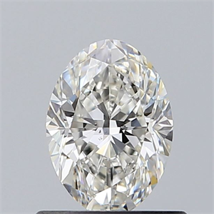 Picture of Natural Diamond 0.64 Carats, Oval with  Cut, H Color, SI1 Clarity and Certified by GIA