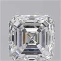 Natural Diamond 2.03 Carats, Asscher with  Cut, E Color, VS1 Clarity and Certified by GIA
